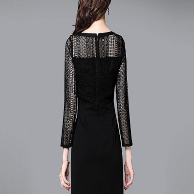 Đầm Dự Tiệc Cao Cấp Ren Body Cổ V Trân Châu