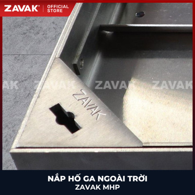Nắp hố ga lát đá ZAVAK MHP-AA60 KT60x60cm/ lát đá 2cm/ inox 304