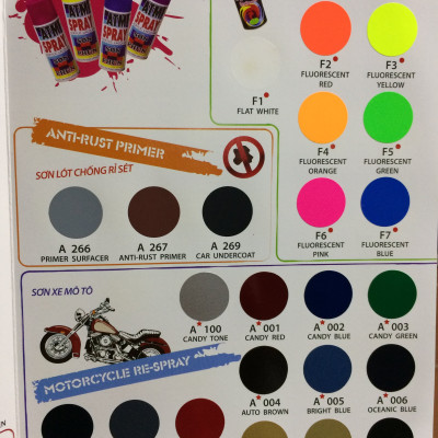 Sơn xịt màu xanh lá đậm ATM A230