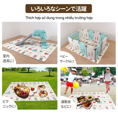 Lysin - thảm tập bò cho bé chống thấm gấp gọn được