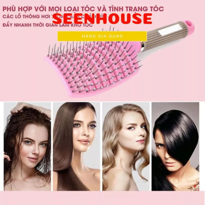 Lược gỡ rối,tạo phồng tóc,sấy tạo kiểu tóc bán nguyệt loại to seen house