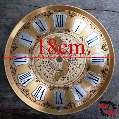 Mặt đồng hồ nhôm kiểu cổ điển La Mã 18cm – Phù hợp làm đồng hồ gỗ, decor