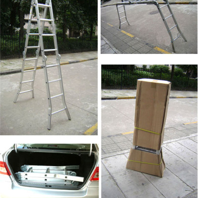 Thang Nhôm Gấp 4 Khúc Nikita NKT-A34 Chân Choãi - Hàng Chính Hãng - Công Nghệ Nhật Bản - Tiêu Chuẩn Châu Âu - 