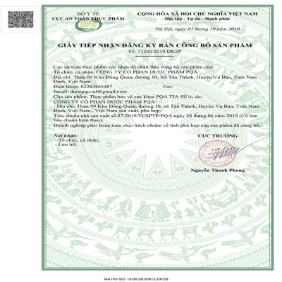 Tia Sữa PQA Giúp Thanh Nhiệt Giải Độc Và Giảm Triệu Chứng Của Tắc Sữa Ở Phụ Nữ Đang Cho Con Bú Hộp 10 Ống