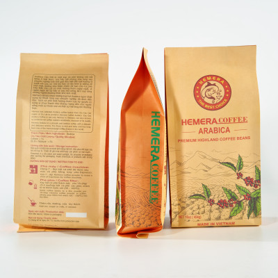 CÀ PHÊ HẠT 100% ARABICA RANG MỘC HEMERA COFFEE 454GR