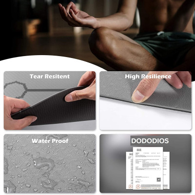 [LOẠI TỐT - HÀNG CAO CẤP] Thảm Tập Yoga 8mm, Tập Gym dộ dày 5-8mm 2 Lớp không mùi chống trơn trượt - Chính hãng dododios