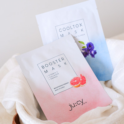 Combo 10 mặt nạ Jucy dưỡng trắng cấp ẩm(5 mask booster + 5 mask Cooltox) 