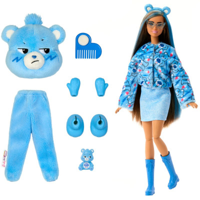 Đồ Chơi Búp Bê Barbie Cutie Reveal - Gấu Care Bear Xanh Nhõng Nhẽo BARBIE JCN96/JCN93