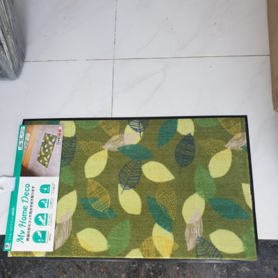 THẢM WELCOME DOORMAT GẠT MỌI BỤI ĐẤT CONDOR JP 45x75CM- họa tiết lá xanh