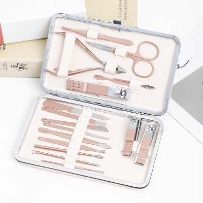 Bộ Dụng Cụ Bấm Móng Tay 16 món - Bộ Cắt, Bấm Dũa Móng Tay  Cao Cấp Có Hộp Đựng Sang Trọng