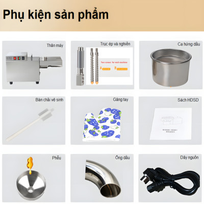 Máy ép dầu thực vật NÓNG LẠNH công nghiệp, dùng trong gia đình, nhà hàng, khách sạn thương hiệu Mỹ cao cấp Septree S9S - Hàng nhập khẩu