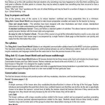 Tiếng Anh 12 i-Learn Smart World - Teacher