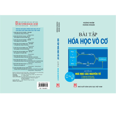 Sách - Bài Tập Hoá Học Vô Cơ, Quyển III - Hoá Học Các Nguyên Tố - A. Nguyên Tố Tiêu Biểu, B. Kim Loại Chuyển Tiếp - HV