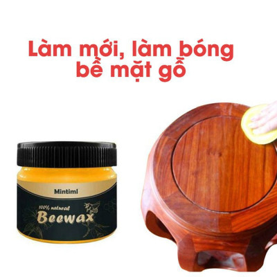 Sáp Ong Đánh Bóng Đồ Gỗ BEEWAX Tặng Kèm 1 Khăn Lau Đa Năng