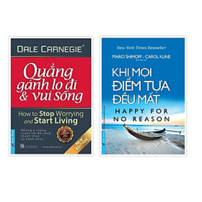 Sách - Combo Quẳng gánh lo đi & vui sống 38884 + Khi mọi điểm tựa đều mất 53948 - FirstNews