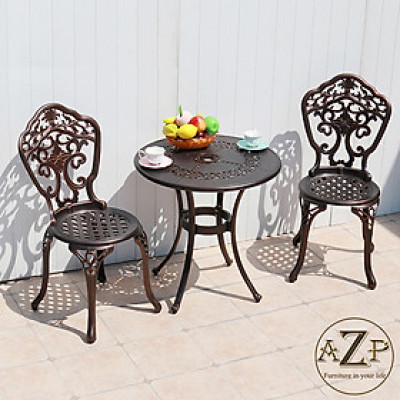 Bộ Bàn Ghế Sân Vườn Ngoài Trời Outdoor Ban Công (100% Nhôm Đúc) Hàng Nhập Khẩu 100%.
