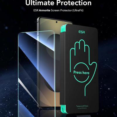 Kính Cường Lực ESR cho Samsung Galaxy S25 Ultra ESR Armorite Screen Protector - Hàng Chính Hãng