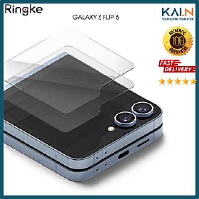 Combo 2 Miếng Dán cường lực Samsung Galaxy Z Flip 6 RINGKE Cover Display Tempered Glass (Màn hình ngoài)_ Hàng chính hãng