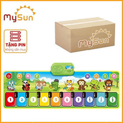 Thảm đàn âm nhạc cho bé chơi nhảy 8 nhạc cụ: đàn Piano, Guitar, Violin, kèn Saxophone, sáo Flute, Accordi