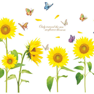 Decal dán tường Hoa hướng dương AmyShop DH026