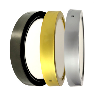 Đèn LED ốp nổi tròn 18w ENA vỏ vàng, bạc, đen phủ nano