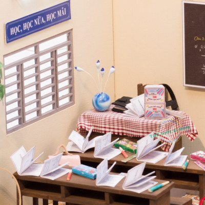 MÔ HÌNH Tự lắp ráp DIY SÀI GÒN THU NHỎ - KÝ ỨC TUỔI HỌC TRÒ - HT01