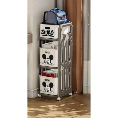 Kệ Đa Năng 3 Tầng Hình Chuột Mickey - Tiện Lợi, Gọn Gàng, Đẹp Mắt
