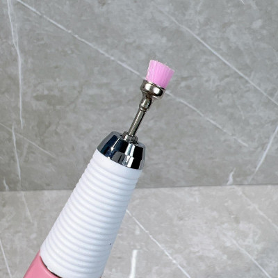 Chổi Vệ Sinh Móng Đầu Cước Hồng, Lắp Được Vào Máy Mài Tích Điện Sau Khi Mài Dũa Móng, Đầu Chổi Phủi Bụi Móng Và Vệ Sinh Đầu Mài, Lau Sạch Bụi Móng