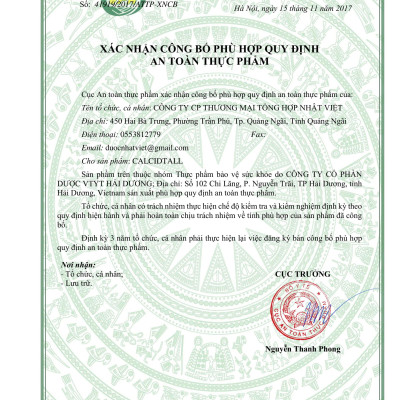 Thực phẩm chức năng - Calcidtall - Cho xương chắc khỏe