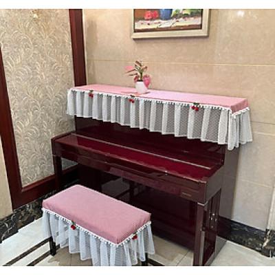 Khăn phủ đàn piano cơ đàn piano điện tử 88 phím phong cách Châu Âu cổ điển sang trọng chống bụi chống xước - HÀNG CHÍNH HÃNG