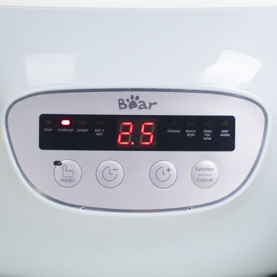 Nồi Nấu Chậm 2.5L Bear SUBE003 - Bản Quốc Tế Tiếng Anh - Hàng Chính Hãng