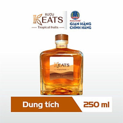 Rượu KEATs Tropical Fruits HALICO nồng độ 18 %vol chai 250ml  kèm hộp
