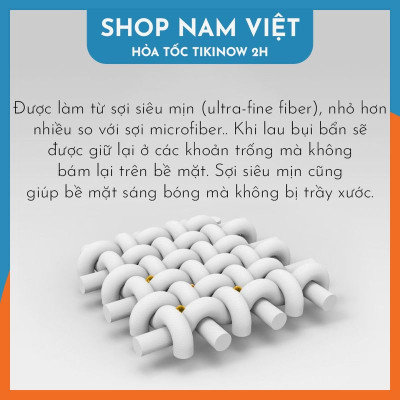Khăn Lau Nano Ultra-Fiber Lau Màn Hình, Điện Thoại, Máy Tính Bảng, Laptop, Ống Kính - Hàng Chính Hãng