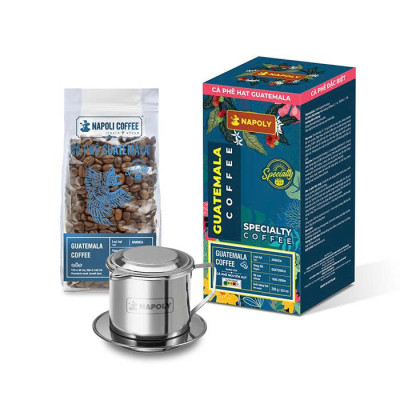 Cà phê Arabica GUATEMALA - Chua Thanh Hương Nhiệt Đới - Rang Nguyên Hạt Nhập Khẩu - Pha Máy/Phin Cao Cấp 250g/túi