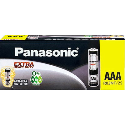 Hộp Pin than đen Panasonic AAA R03NT/2S-V (60 viên) - Hàng chính hãng