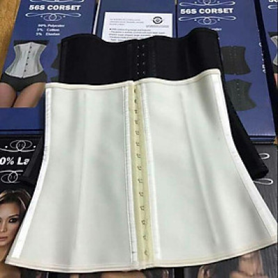 Đai nịt bụng (gen siết giảm eo) Latex 9 xương thép Hi Lạp dáng dài 29cm