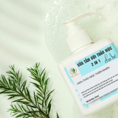 Sữa tắm thảo mộc cho bé Wonmom 250ml