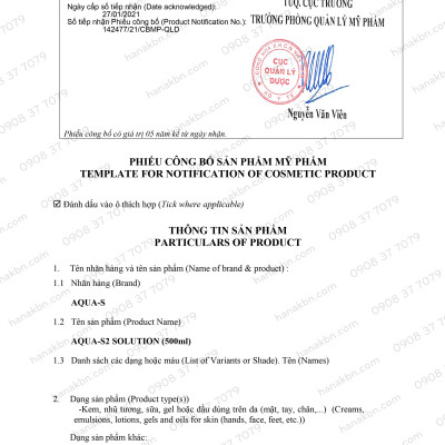 Dưỡng Chất S2 BHA Dưỡng Chất Cải Thiện Mụn Dành Cho Da Dầu Nhờn AQUA-S 500ml