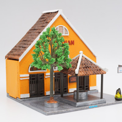 Mô Hình Tự lắp ráp DIY Hội An - HA164-01 CHỢ HỘI AN