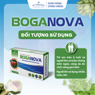 Viên uống Boganova hỗ trợ bảo vệ và đ.iêu tr.ị suy giảm chức năng gan (60 viên) - Nutramed