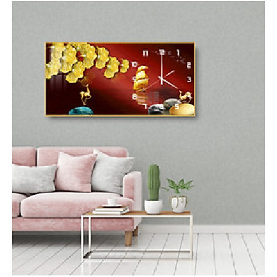 Đồng Hồ tranh Pha lê PVP, đồng hồ KT 30*60, 40*80, ĐỒNG HỒ PHA LÊ , ĐÔNG HỒ TREO TƯỜNG - THUẬN BUỒM 