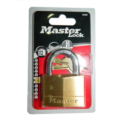 Ổ Khóa Master Lock 150 EURD Thân Đồng Rộng 50mm 2 Chìa Răng Cưa - MSOFT