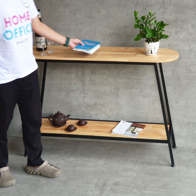 Bàn trang trí console gỗ cao su chân sắt Juno sofa CSTCT061120x30x85 cm nhiều màu lựa chọn 