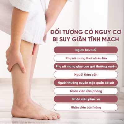 Liệu trình suy giãn tĩnh mạch Vascovein Dân Khang 4 món (3 viên uống và 1 kem) giúp giảm sưng đau tê phù chân