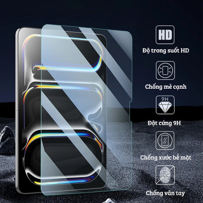 Kính cường lực 9H cho iPad Pro 11 inch M4 / Pro 13 inch M4 2024 hiệu Nillkin H+ Pro (mỏng 0.2 mm, vát cạnh 2.5D, chống trầy, chống va đập) - Hàng nhập khẩu