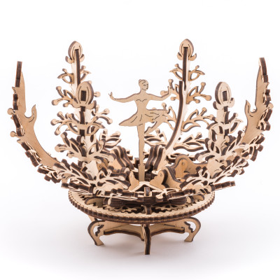 Mô Hình Gỗ Cơ Khí -  UGEARS MECHANICAL FLOWER - Chính hãng