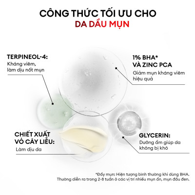 Serum Men Stay Simplicity cho da mụn giúp làm dịu, khô cồi cho nam Calm Skin Relief Facial Serum 30ml