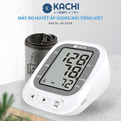 Máy đo huyết áp bắp tay Kachi JN-163B có trợ lý đọc kết quả tiếng Việt hỗ trợ người cao tuổi mắt kém - Hàng chính hãng