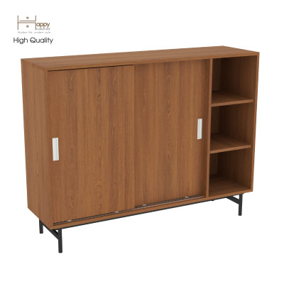 [Happy Home Furniture] LUCA, Tủ giày 2 cánh lùa - Chân sắt, 128cm x 36cm x 98cm ( DxRxC), TCL_021