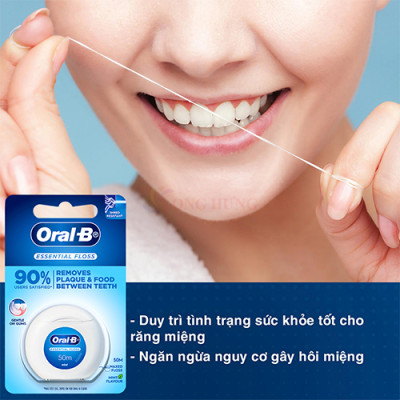 Chỉ nha khoa Oral-B Essential Floss (50m) - Hàng chính hãng